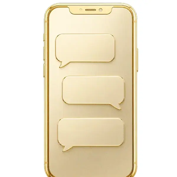 Smartphone with chat bubbles — Hadesbet