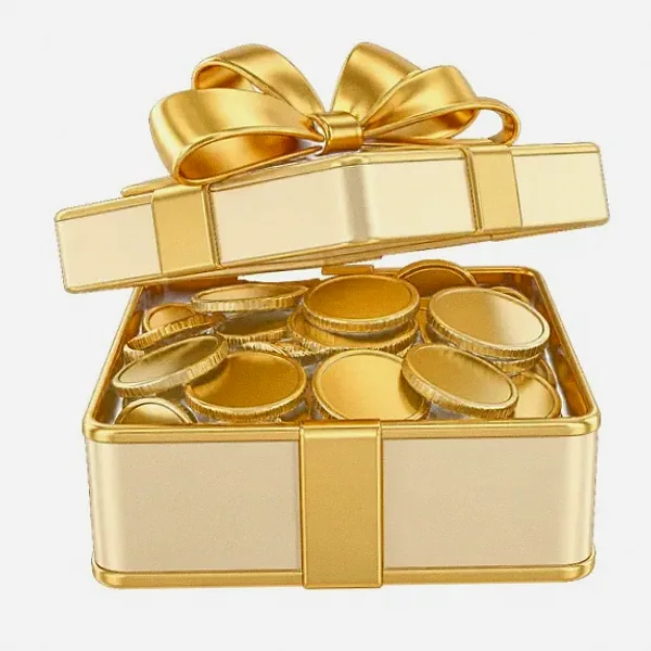 Gift box with coins — Hadesbet