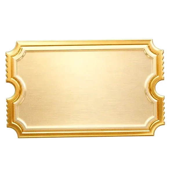 Blank ticket plaque — Hadesbet
