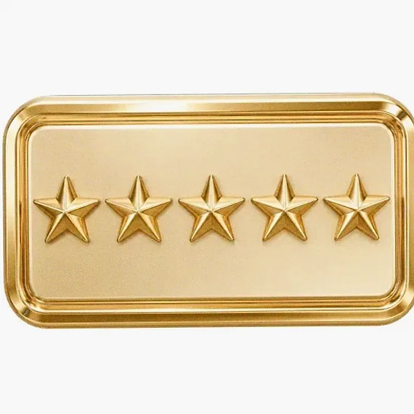 Five-star rating plaque — Hadesbet