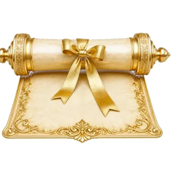 Decorated parchment scroll — Hadesbet