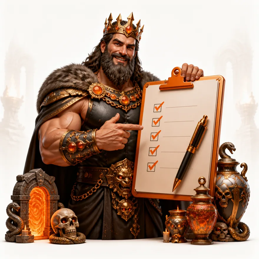 Clipboard checklist — Hadesbet