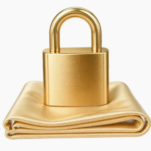 Padlock on folded cloth — Hadesbet
